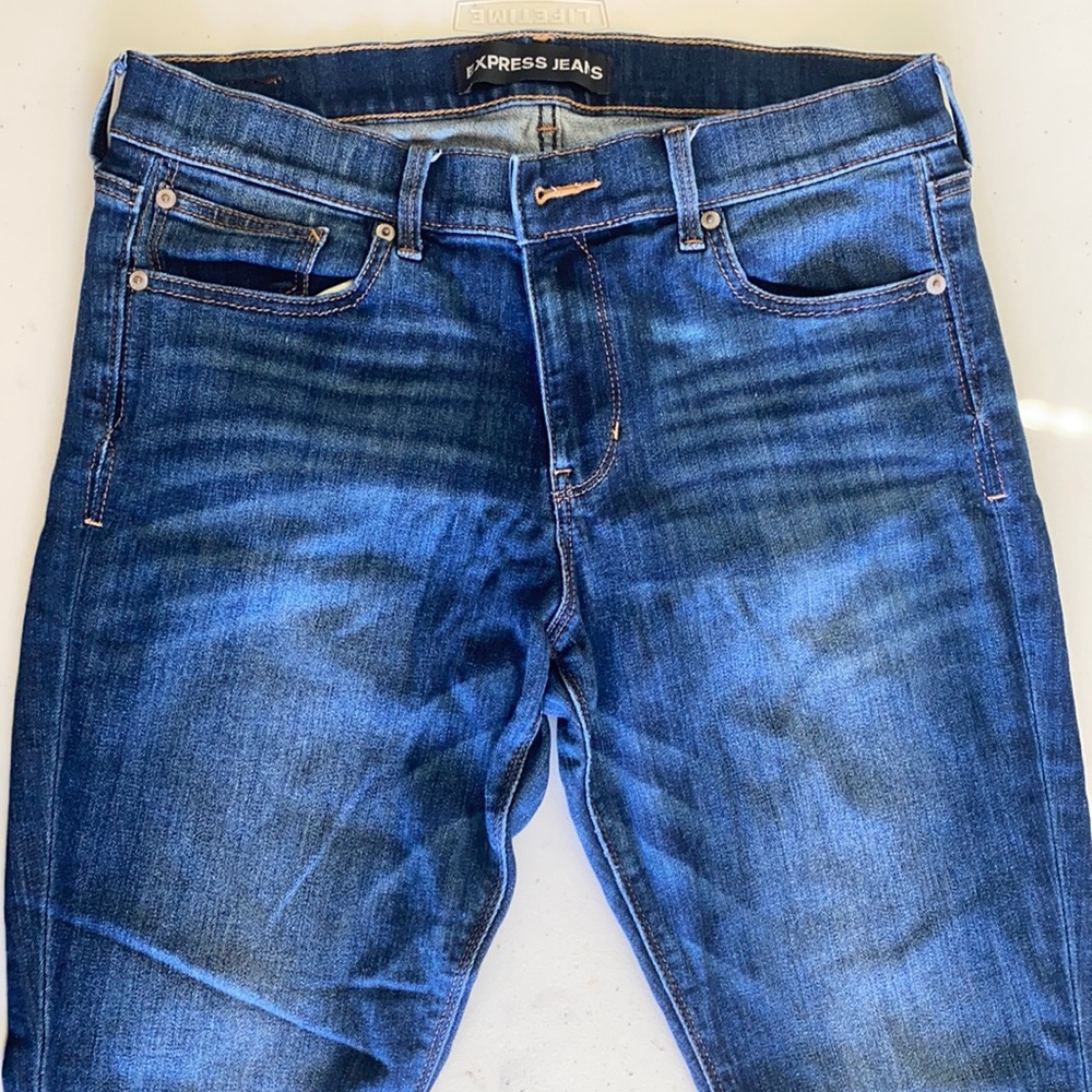 Express jeans barely boot midrise